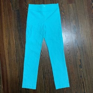 Margaret M teal Slimming Pant capris